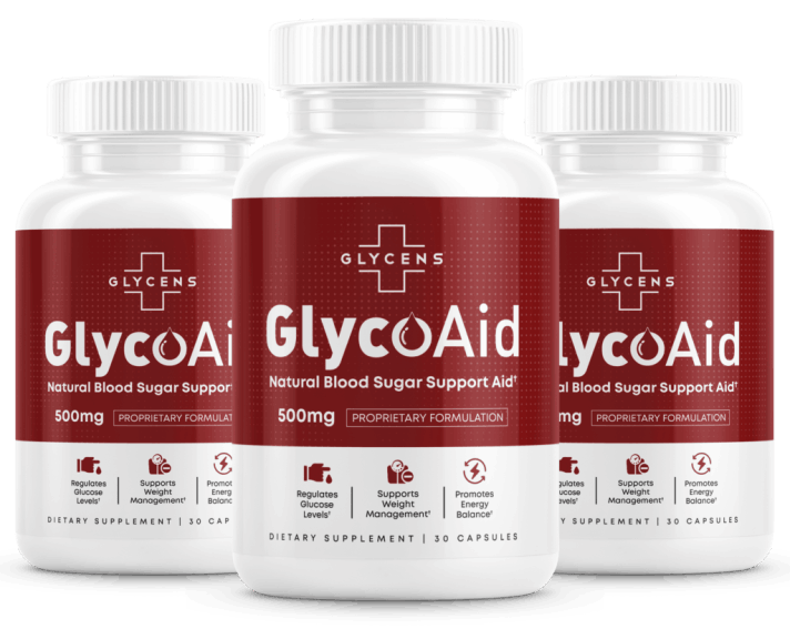 GlycoAid three bottles